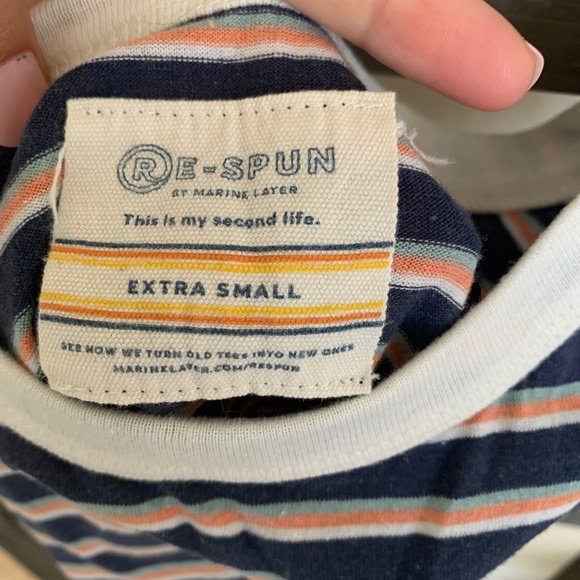 Marine Layer Re-Spun Striped Cropped Tank - Picture 3 of 3